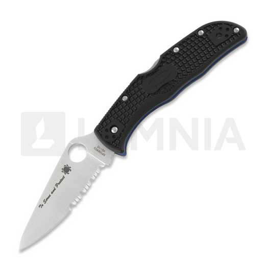 มีดพับ Spyderco Endela Lightweight Thin Blue Line C243FPSBKBL
