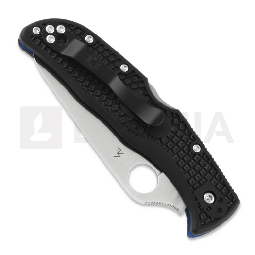 Spyderco Endela Lightweight Thin Blue Line 折叠刀 C243FPSBKBL
