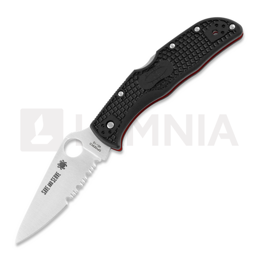 Spyderco Endela Lightweight Thin Red Line összecsukható kés C243FPSBKRD