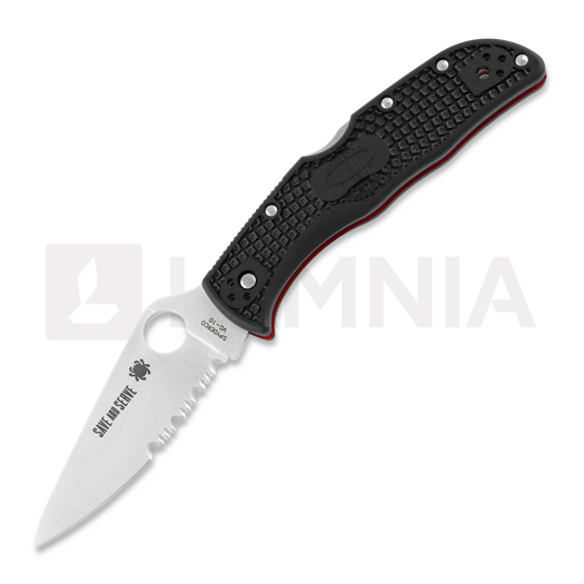 Spyderco Endela Lightweight Thin Red Line fällkniv C243FPSBKRD