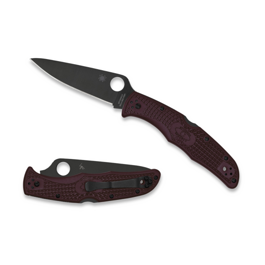 Spyderco Endura 4 Burgundy Lgtw CTS-PD#1 Sprint Run סכין מתקפלת C10BGBKP