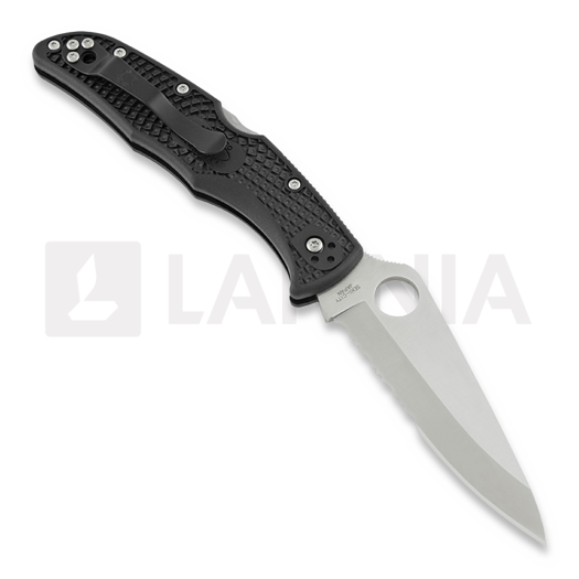 Spyderco Endura 4 折叠刀, FRN, 黑色, 锯齿刀片 C10PSBK