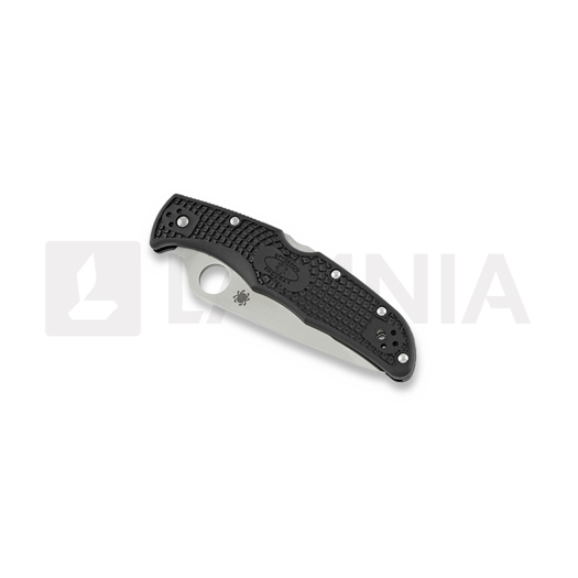 Couteau pliant Spyderco Endura 4, FRN, noir, lame &agrave; dents C10PSBK