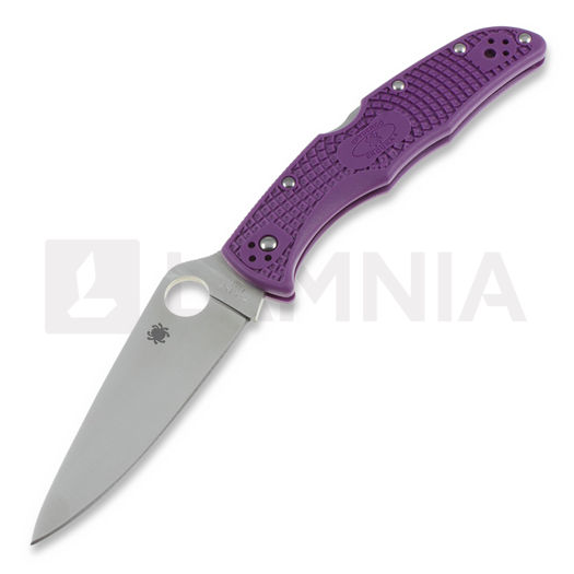 Spyderco Endura 4 k&auml;&auml;nt&ouml;veitsi, FRN, Flat Ground, purppura C10FPPR