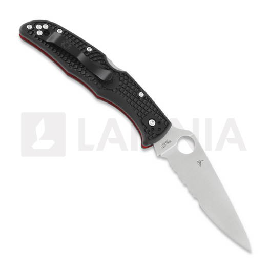 Spyderco Endura 4 Lightweight Thin Red LIne 折叠刀 C10FPSBKRD