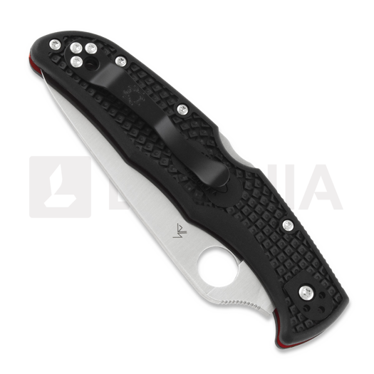Spyderco Endura 4 Lightweight Thin Red LIne sulankstomas peilis C10FPSBKRD