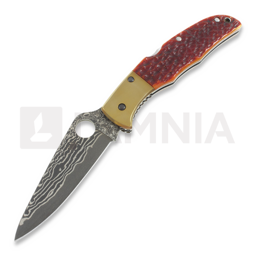 Spyderco Endura Orange Jigged Bone SPRINT RUN 접이식 나이프 C10JBOP