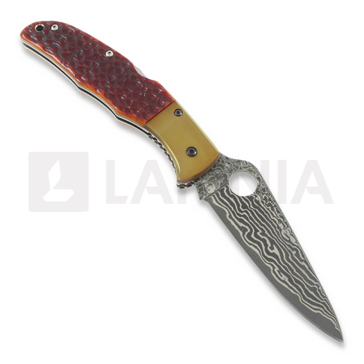 Spyderco Endura Orange Jigged Bone SPRINT RUN összecsukható kés C10JBOP