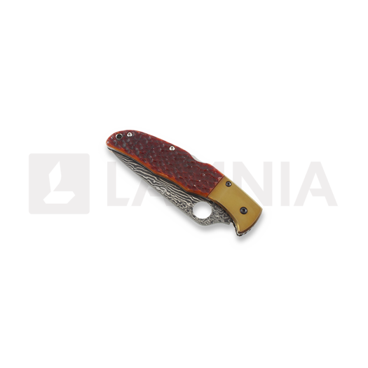 Spyderco Endura Orange Jigged Bone SPRINT RUN 折叠刀 C10JBOP