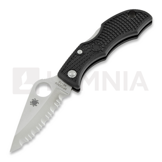 Saliekams nazis Spyderco Ladybug 3, FRN, spyderedge, melns LBKS3