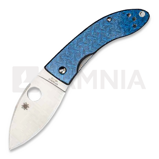 Spyderco Lil Lum Chinese Folder Blue Nishijin Sprint Run fällkniv C205GFBLP