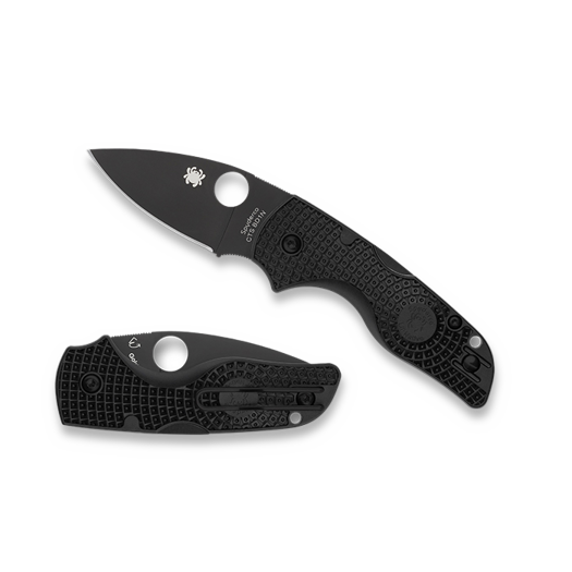 Spyderco Lil Native, Black FRN, Black DLC C230PBBK
