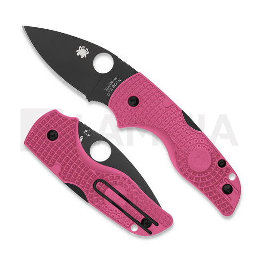 Spyderco Lil Native Black, pink C230PPNBK