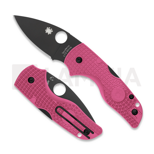 Spyderco Lil Native Black, pink C230PPNBK
