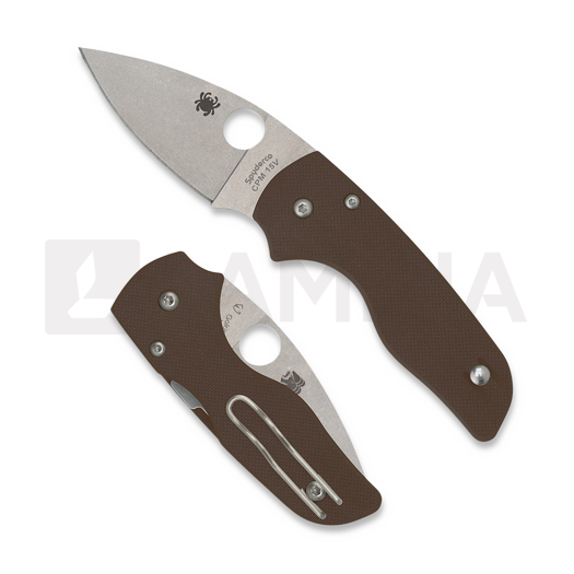 Spyderco Lil Native Brown G10 CPM15V SPRINT folding knife C230GPBN15V