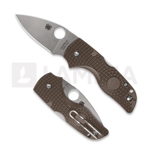 Briceag Spyderco Lil Native Brown Lightweight CPM 15V Sprint Run C230PBN15V