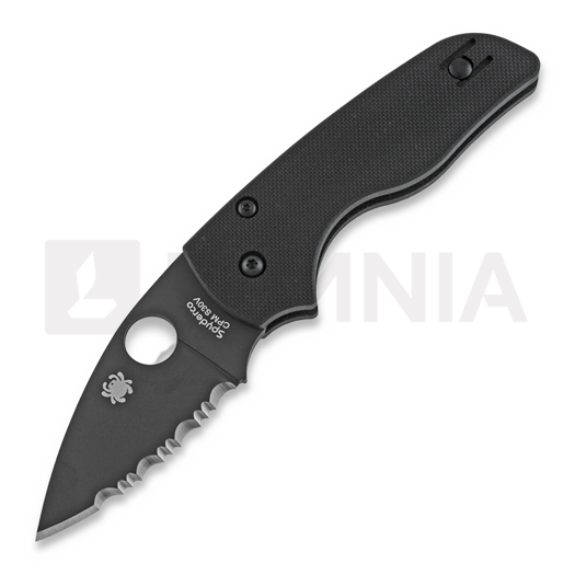 Coltello pieghevole Spyderco Lil Native Compression Lock, spyderedge, nero C230GSBBK