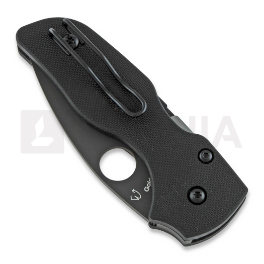 Spyderco Lil Native Compression Lock 折叠刀, spyderedge, 黑色 C230GSBBK