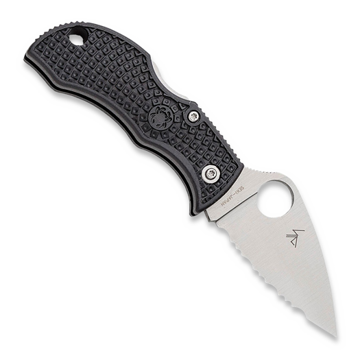 Spyderco Manbug, Black, Lightweight, Leaf, SpyderEdge MBKLFS