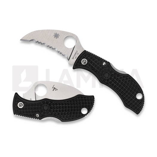 Spyderco Manbug Salt Black Hawkbill foldekniv MBKHBS