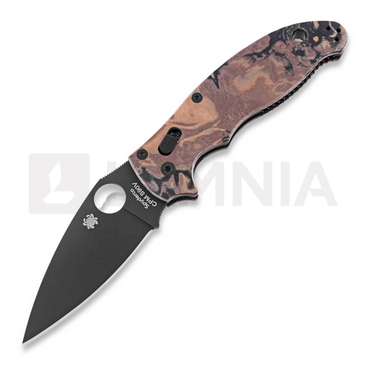 Spyderco Manix 2 Burled G10 SPRINT RUN foldekniv C101MGPBRBBK2