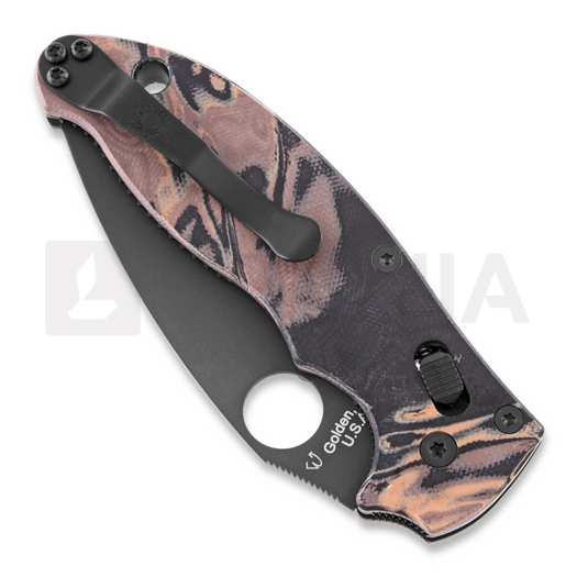 Spyderco Manix 2 Burled G10 SPRINT RUN 折叠刀 C101MGPBRBBK2