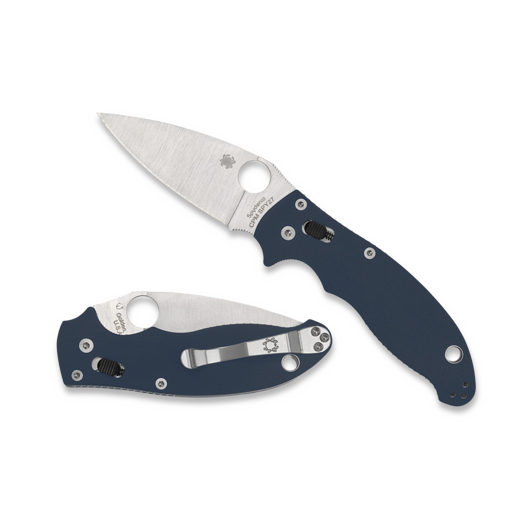 Spyderco Manix 2 Cobalt Blue G-10 CPM SPY27 sulankstomas peilis C101GPCBL2