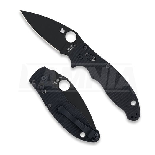 Spyderco Manix 2 Salt Black G-10 CPM MagnaCut Black Blade סכין מתקפלת C101GMCBKP2