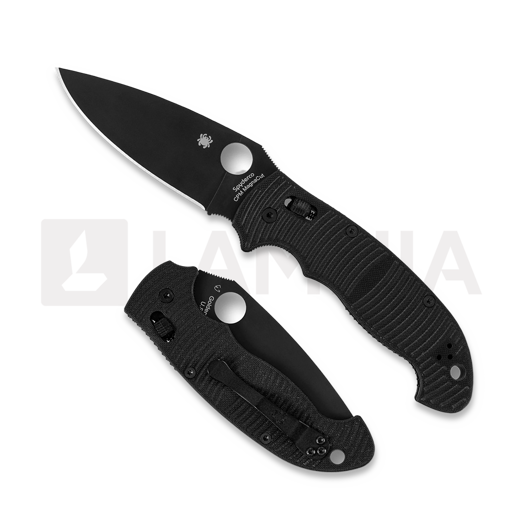 Spyderco Manix 2 XL Salt Black G10 CPM MagnaCut 折叠刀, 黑色 C95GMCBKP2