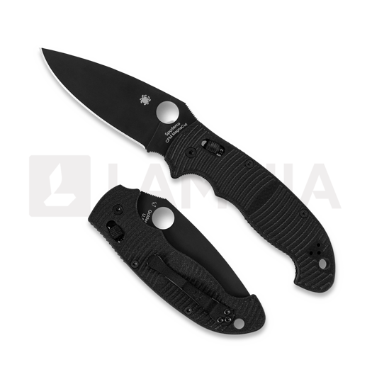 Spyderco Manix 2 XL Salt Black G10 CPM MagnaCut 접이식 나이프, 검정 C95GMCBKP2