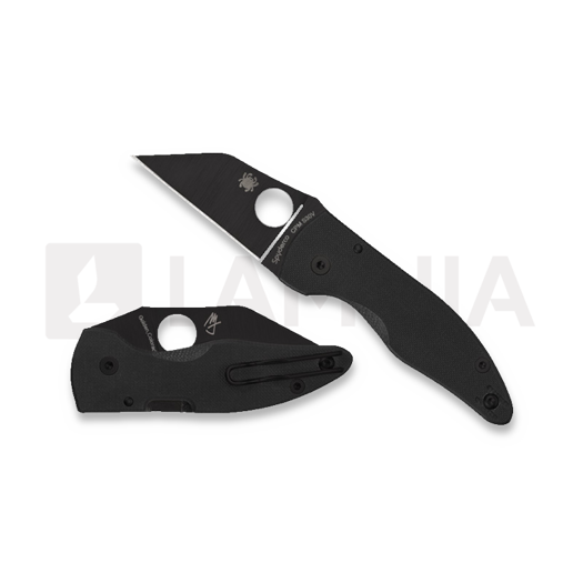 Spyderco MicroJimbo, Black G-10, Black Blade C264GPBK