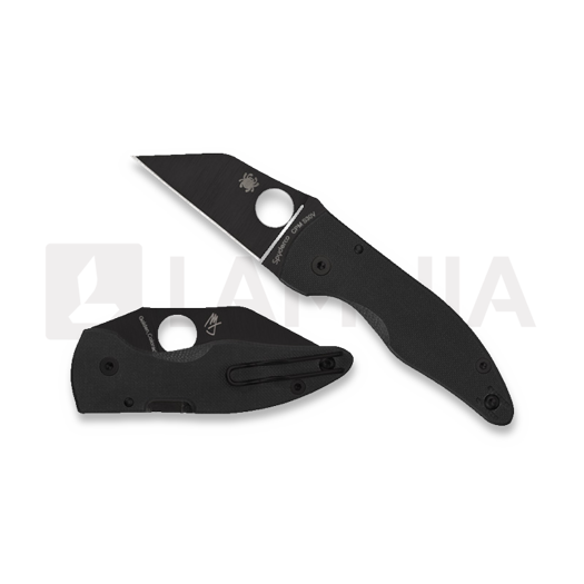 Spyderco MicroJimbo, Black G-10, Black Blade C264GPBK