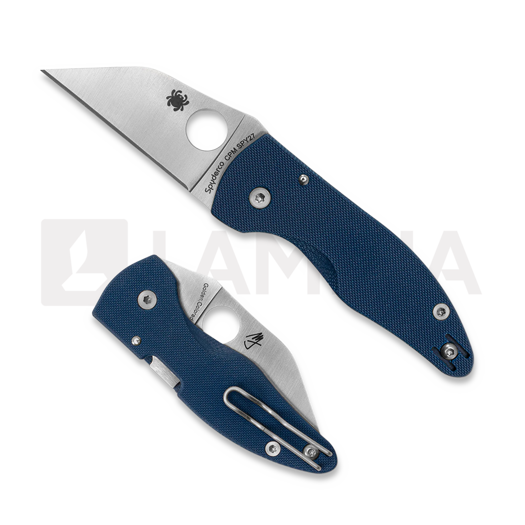 Spyderco MicroJimbo Cobalt Blue G10 CPM SPY27 fällkniv C264GPCBL