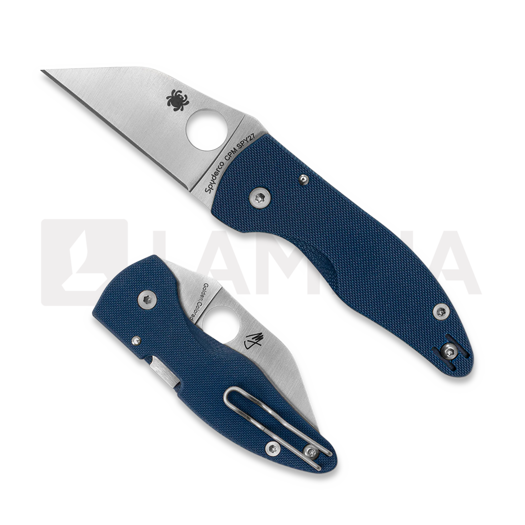 Складной нож Spyderco MicroJimbo Cobalt Blue G10 CPM SPY27 C264GPCBL