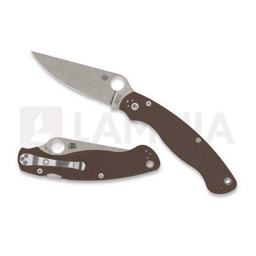 Spyderco Military 2 Brown G10 CPM15V SPRINT 접이식 나이프 C36GPBN15V2