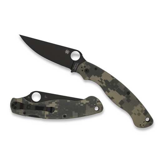 Spyderco Military 2, Camo G-10, Black Blade C36GPCMOBK2