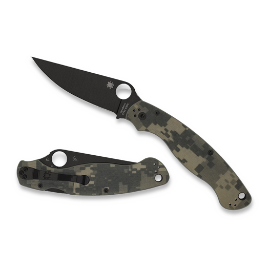 Spyderco Military 2, Camo G-10, Black Blade C36GPCMOBK2