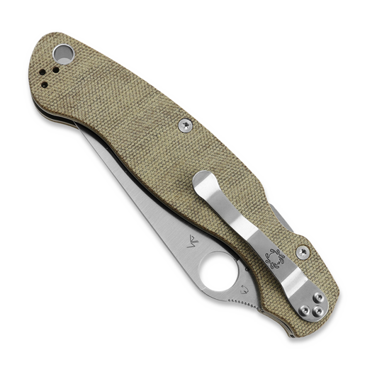 Spyderco Military 2 Cru-Wear fällkniv, Brown Canvas Micarta C36MPCW2