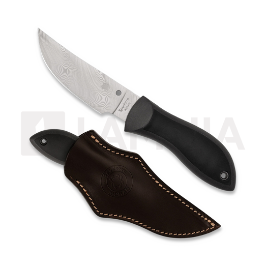 มีด Spyderco Moran Upswept Gray Damasteel SPRINT FB01PGYD
