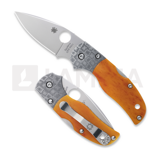 Складний ніж Spyderco Native 5 50th Anniversary Amber Bone CPM S90V Sprint C41BA50TH