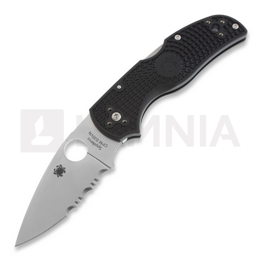 Spyderco Native 5 접이식 나이프, 톱니 모양 칼날 C41PSBK5