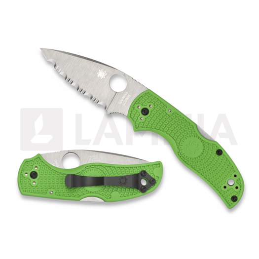 Nóż składany Spyderco Native 5 Salt Green LC200N, spyderedge C41SGR5