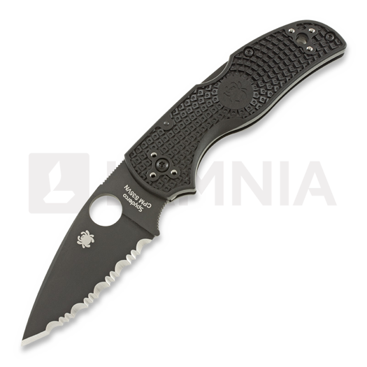 Nóż składany Spyderco Native 5, spyderedge, czarny C41SBBK5