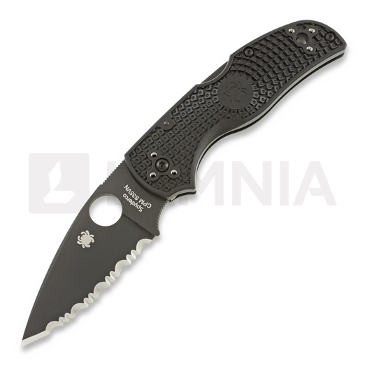 Spyderco Native 5 fällkniv, spyderedge, svart C41SBBK5