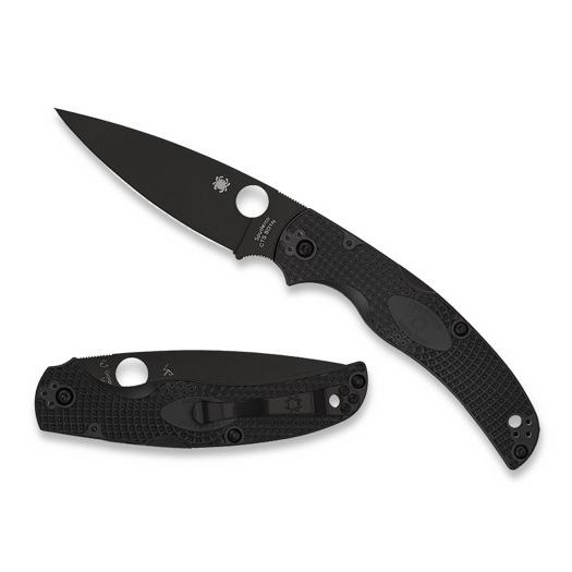 Spyderco Native Chief, Black, Lightweight, Black Blade C244PBBK