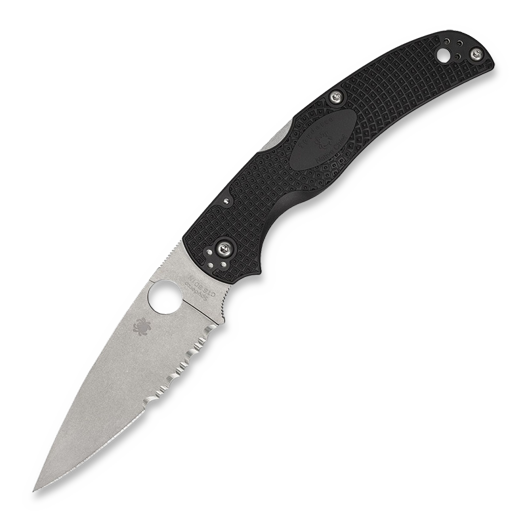 Spyderco Native Chief, Black, Lightweight, Combo Edge C244PSBK