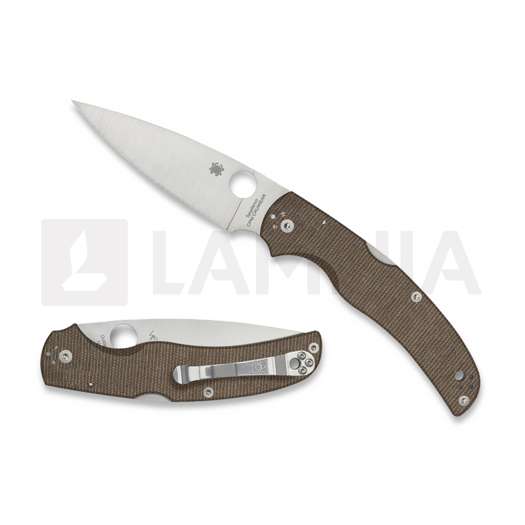 Складной нож Spyderco Native Chief Brown Canvas Micarta CPM CRU-WEAR C244MPCW