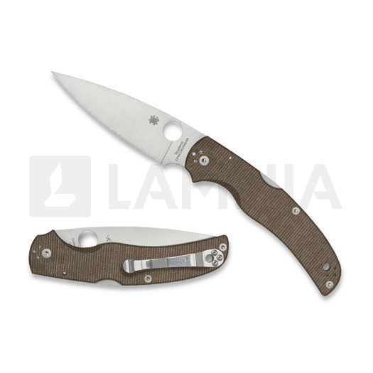Coltello pieghevole Spyderco Native Chief Brown Canvas Micarta CPM CRU-WEAR C244MPCW