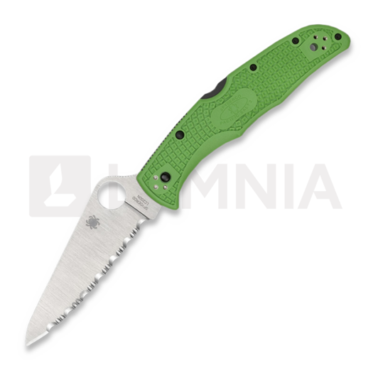 Spyderco Pacific Salt 2 LC200N 折り畳みナイフ, spyderedge, 緑 C91FSGR2