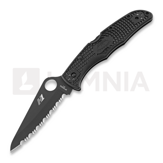 Spyderco Pacific Salt 2 kääntöveitsi, spyderedge, musta C91SBBK2